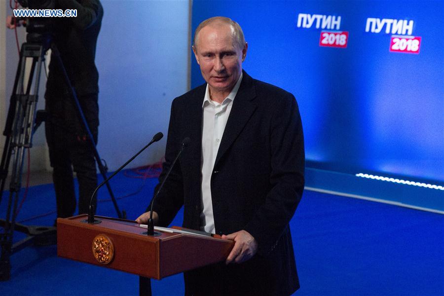 RUSSIA-MOSCOW-PRESIDENTIAL ELECTION-PUTIN-SET TO WIN