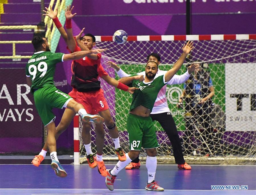 (SP)INDONESIA-JAKARTA-ASIAN GAMES-HANDBALL-INDONESIA VS SAUDI ARABIA