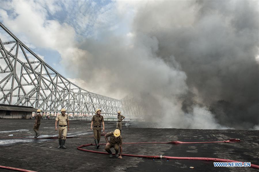 INDIA-KOLKATA-CHEMICAL STORAGE-FIRE