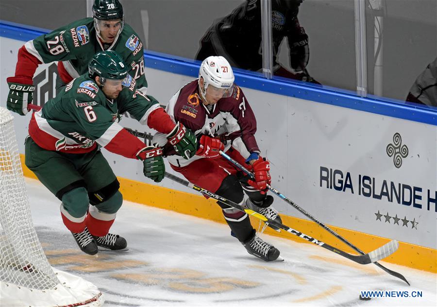 (SP)LATVIA-RIGA-HOCKEY-RAILWAYS CUP-AK BARS VS AVTOMOBILIST 