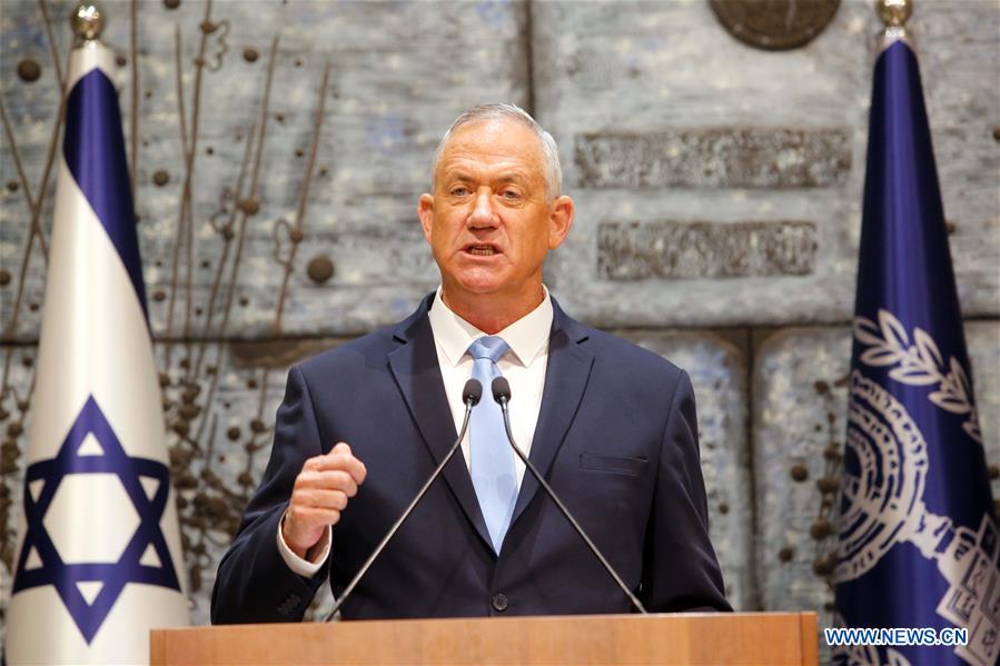 MIDEAST-JERUSALEM-BENNY GANTZ-MANDATE- GOVERNMENT FORMING