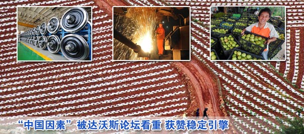 "中國因素"被達沃斯論壇看重 獲贊穩定引擎