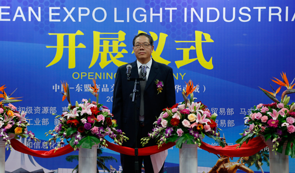 廣西壯族自治區人民政府副主席陳剛上臺致辭