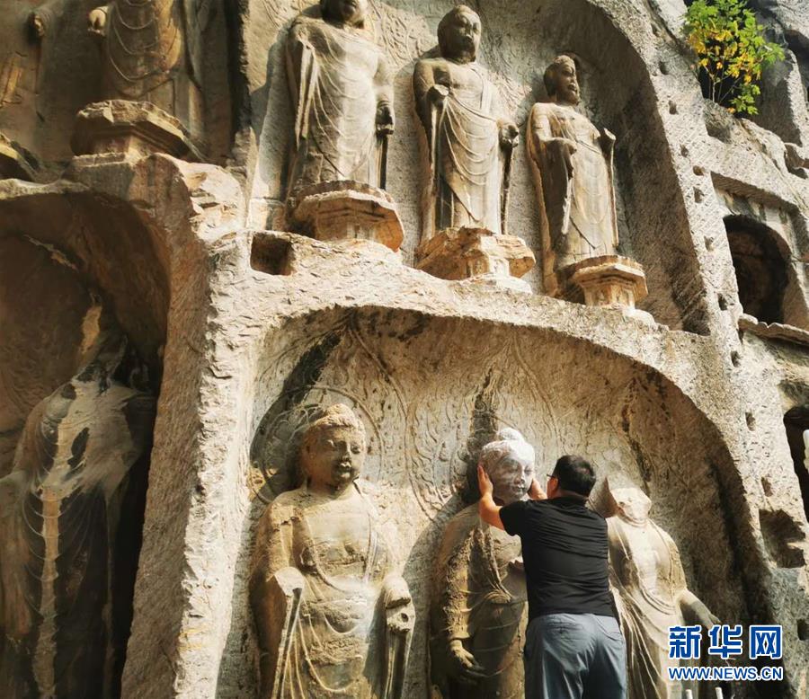 (圖文互動)(4)合體了,龍門石窟流散佛首首次實現“數字復位”