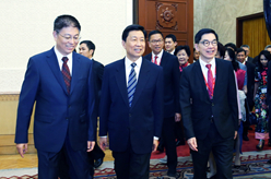 李源潮會見香港中華廠商聯合會訪京團