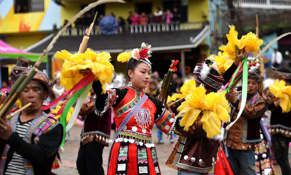 廣西融安:苗族群眾歡慶“芒蒿節”