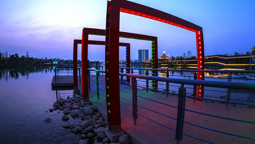 江蘇泰興:生態修復 “詩化”岸線