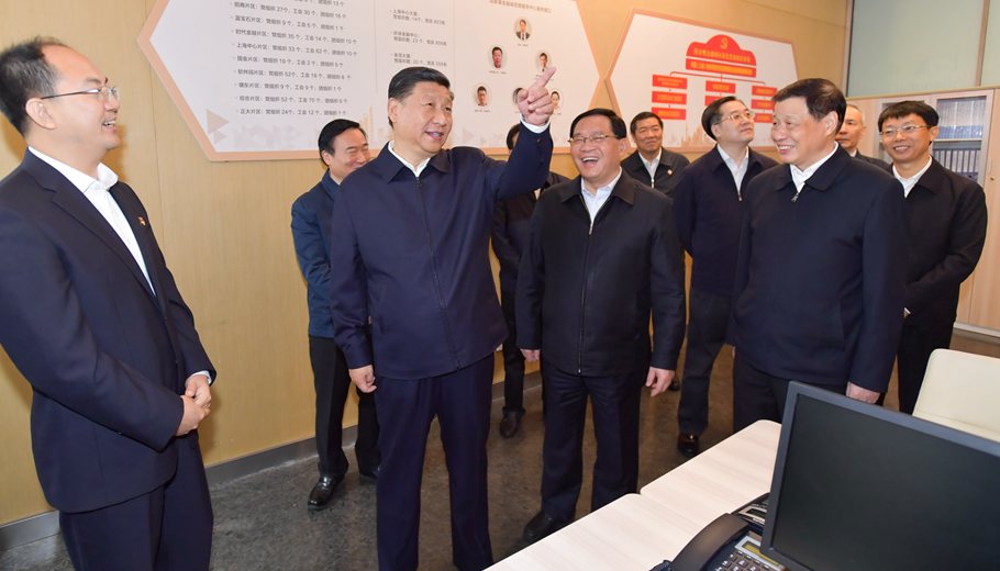 習近平在上?？疾欤簣远ǜ母镩_放再出發信心和決心