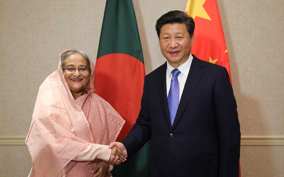 習(xí)近平會見孟加拉國總理哈西娜
